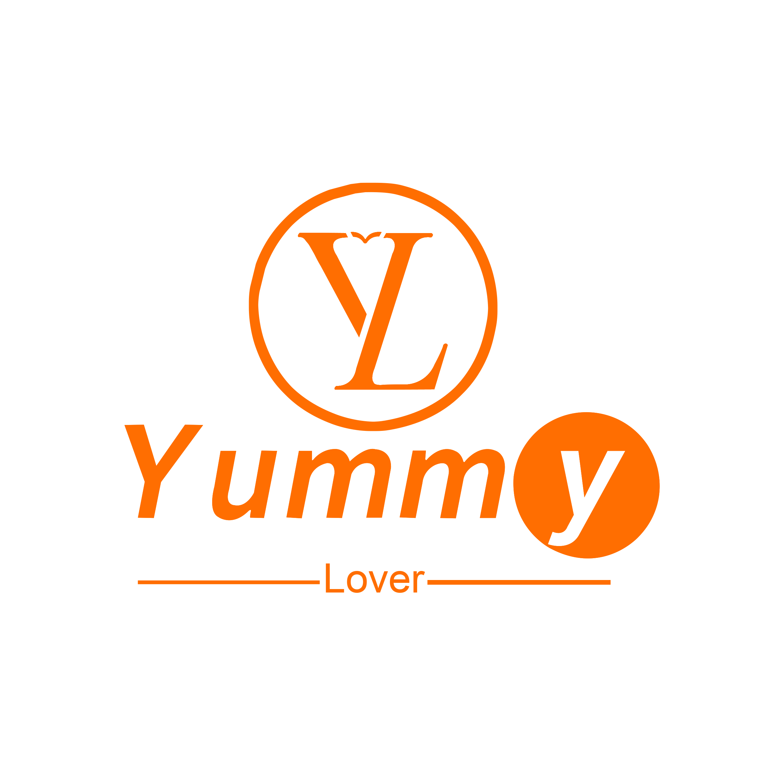Yummy Lover restaurant logo designed by digital marketing specialist Saad Ahmad