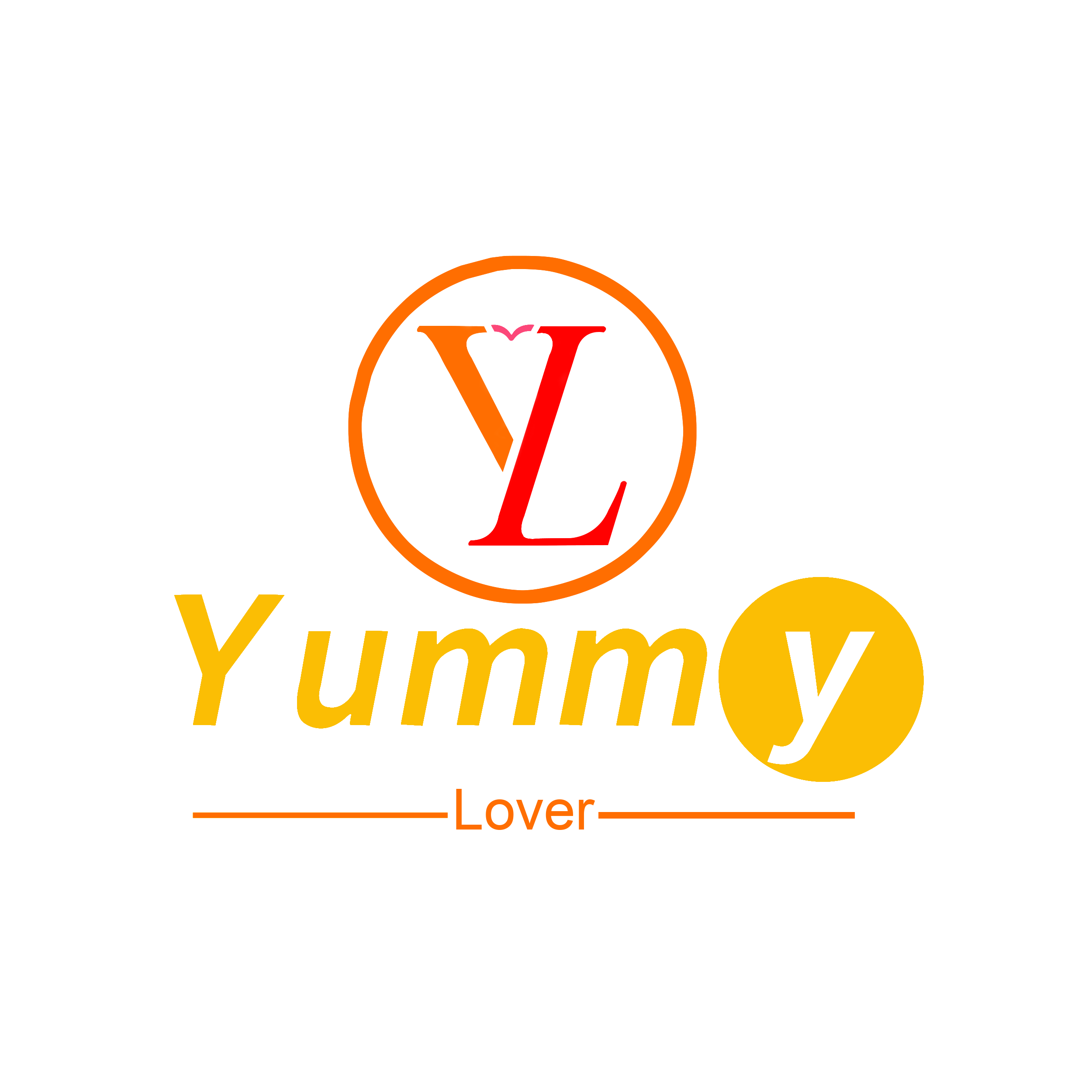 Yummy Lover restaurant logo designed by digital marketing specialist Saad Ahmad